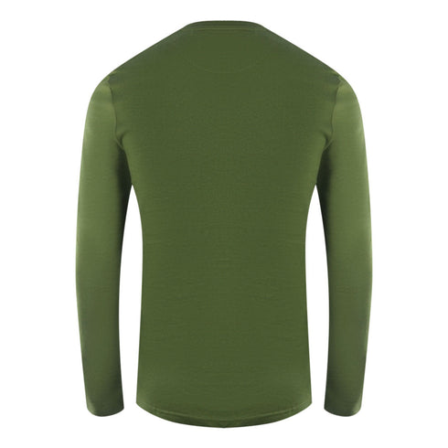Lyle Scott Brand Logo Long Sleeve Woodland Green T Shirt