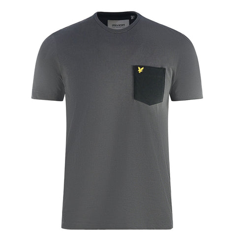 Lyle & Scott Contrast Pocket Dark Grey T-Shirt TS831VOG W749