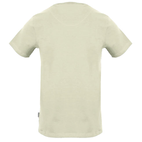 Aquascutum Block Aldis Logo Beige T Shirt