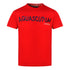 Aquascutum Distorted Logo Red T Shirt