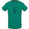 Aquascutum Navy London Logo Green T Shirt