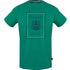Aquascutum Navy London Logo Green T Shirt