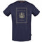Aquascutum Gold London Logo Navy T Shirt