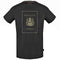 Aquascutum Gold London Logo Black T Shirt