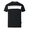 Aquascutum Block Brand Logo Black T Shirt
