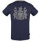 Aquascutum Check Aldis Crest Navy Blue T Shirt
