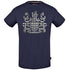 Aquascutum Check Aldis Crest Navy Blue T Shirt