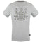 Aquascutum Check Aldis Crest Grey T Shirt
