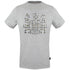 Aquascutum Check Aldis Crest Grey T Shirt