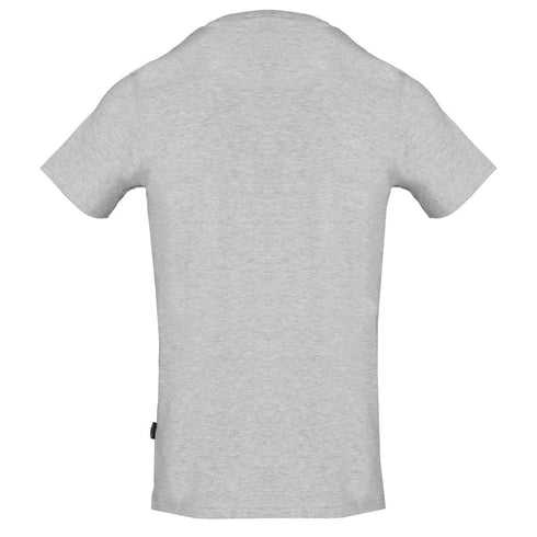 Aquascutum Check Aldis Crest Grey T Shirt