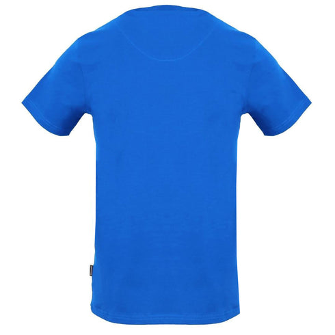 Aquascutum Bold London Logo Blue TShirt TSIA126 81