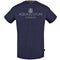 Aquascutum Bold London Logo Navy T Shirt TSIA126 85