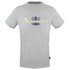 Aquascutum Brand Aldis Logo Grey T Shirt