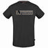 Aquascutum Check Box Logo Black T Shirt