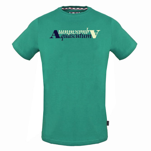 Aquascutum Reflection Logo Green T-Shirt - Nova Clothing