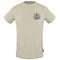 Aquascutum Stitched Aldis Logo Beige T Shirt TSIA29 12