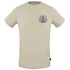 Aquascutum Stitched Aldis Logo Beige T Shirt TSIA29 12