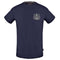 Aquascutum Stitched Aldis Logo Navy Blue T Shirt - Style Centre Wholesale