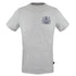 Aquascutum Stitched Aldis Logo Grey T-Shirt - Nova Clothing