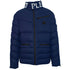 Plein Sport Padded Bold Logo Navy Blue Jacket