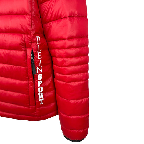 Plein Sport Plain Padded Red Jacket - Style Centre Wholesale