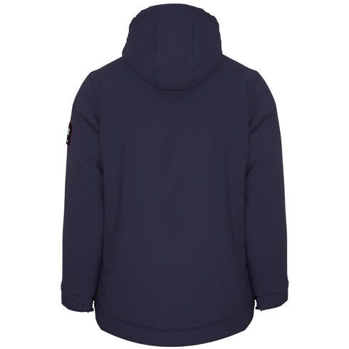 Plein Sport Padded Small Circular Logo Branded Navy Blue Jacket - Style Centre Wholesale