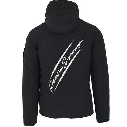 Philipp Plein Sport Padded Signature Logo Black Jacket
