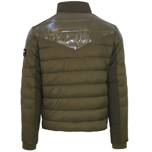 Plein Sport Plain Quilted Green Jacket