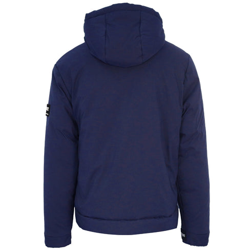 Plein Sport Padded Large Branded Logo Navy Blue Jacket - Style Centre Wholesale