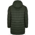Plein Sport Padded Small Circular Logo Branded Green Long Jacket