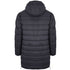 Plein Sport Padded Small Circular Logo Branded Grey Long Jacket