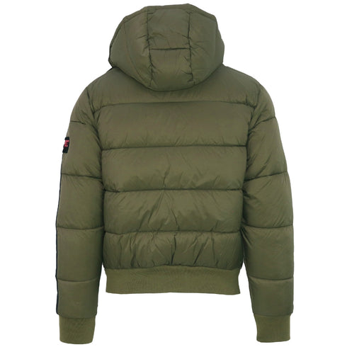 Plein Sport Padded Taped Sleeve Green Jacket