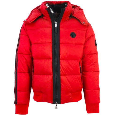 Plein Sport Padded Taped Sleeve Red Jacket