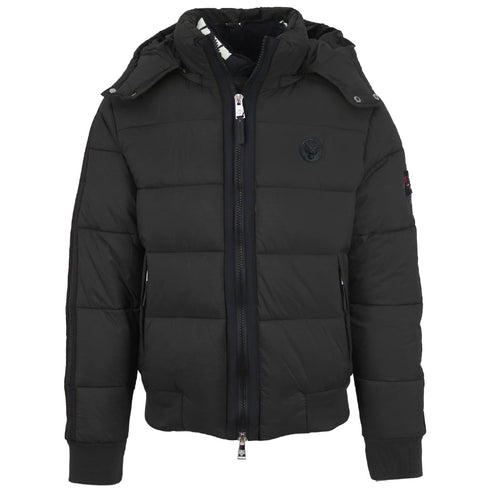 Plein Sport Padded Taped Sleeve Black Jacket - Style Centre Wholesale
