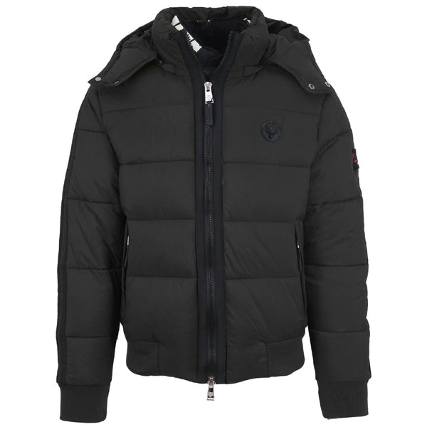 Plein Sport Padded Taped Sleeve Black Jacket - Style Centre Wholesale