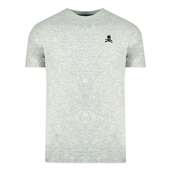 Philipp Plein Skull And Crossbones Logo Grey Underwear T Shirt