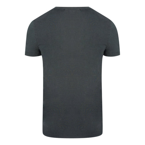 Philipp Plein Skull And Crossbones Logo Black Underwear V Neck T Shirt
