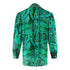 Inoa Valdivian Rainforest 1202114 Green Long Sleeve Blouse Silk Shirt
