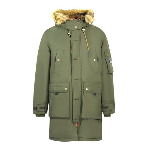 Diesel W Colby 21 Green Hooded Parka Jacket W-Colby-21 5FX