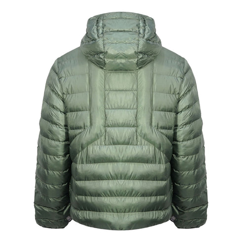 Diesel Plain Quilted Green Hooded Padded Jacket XL