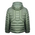Diesel Plain Quilted Green Hooded Padded Jacket XL
