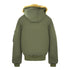 Diesel W Jame 21 Faux Fur Trimmed Green Bomber Jacket