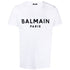 Balmain Paris Bold Branded Logo White T Shirt