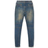 Balmain Knee Pad Blue Jeans