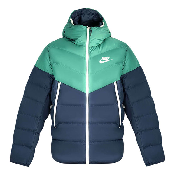Nike Down Fill Puffer Colour Block Blue Jacket