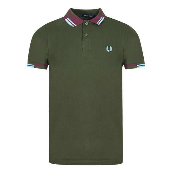 Fred Perry Sleeve Tipped M8551 408 Green Polo ShirtFred PerryPolo Shirt£70.0£70.0Calle Couture
