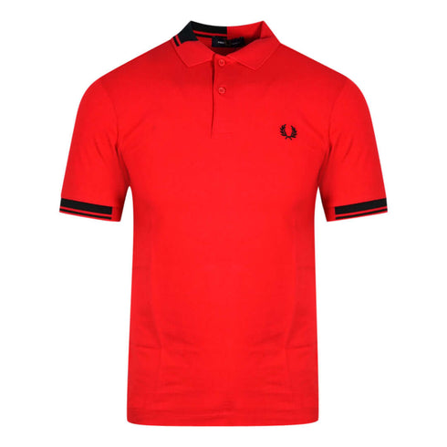 Fred Perry Abstract Collar M8648 956 Red Polo ShirtFred PerryPolo Shirt£70.0£70.0Calle Couture