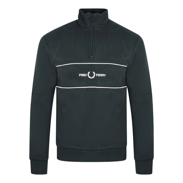 Fred Perry M9592 102 Grey Half Zip Pull-Over Black JumperFred PerryJumper£95.0£95.0Calle Couture